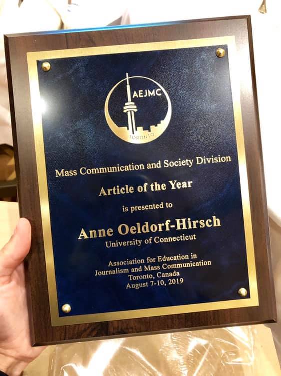 AEJMC article of the year award